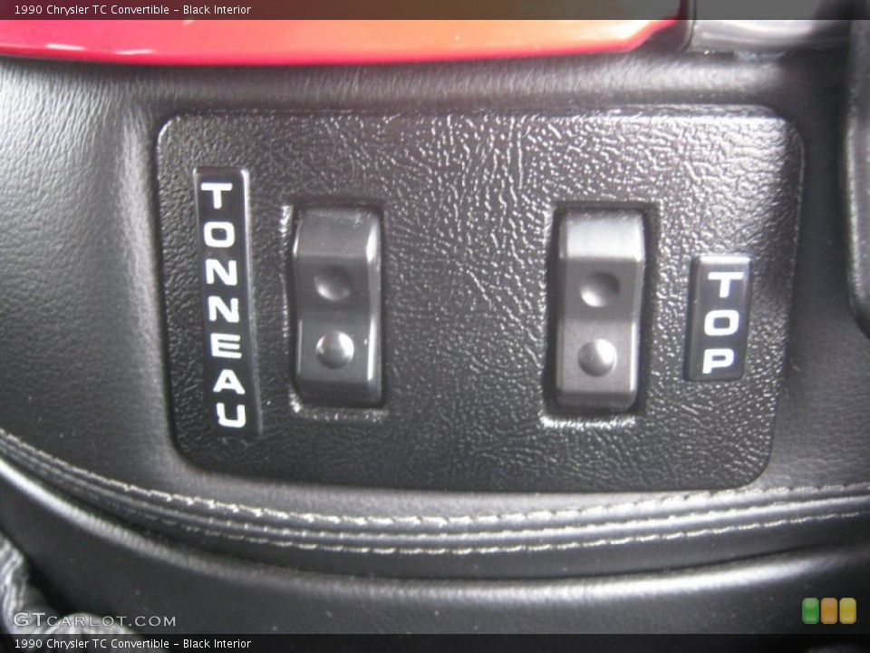 Black Interior Controls for the 1990 Chrysler TC Convertible #72768463