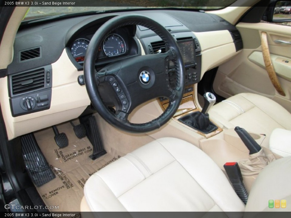 Sand Beige Interior Prime Interior for the 2005 BMW X3 3.0i #72769717