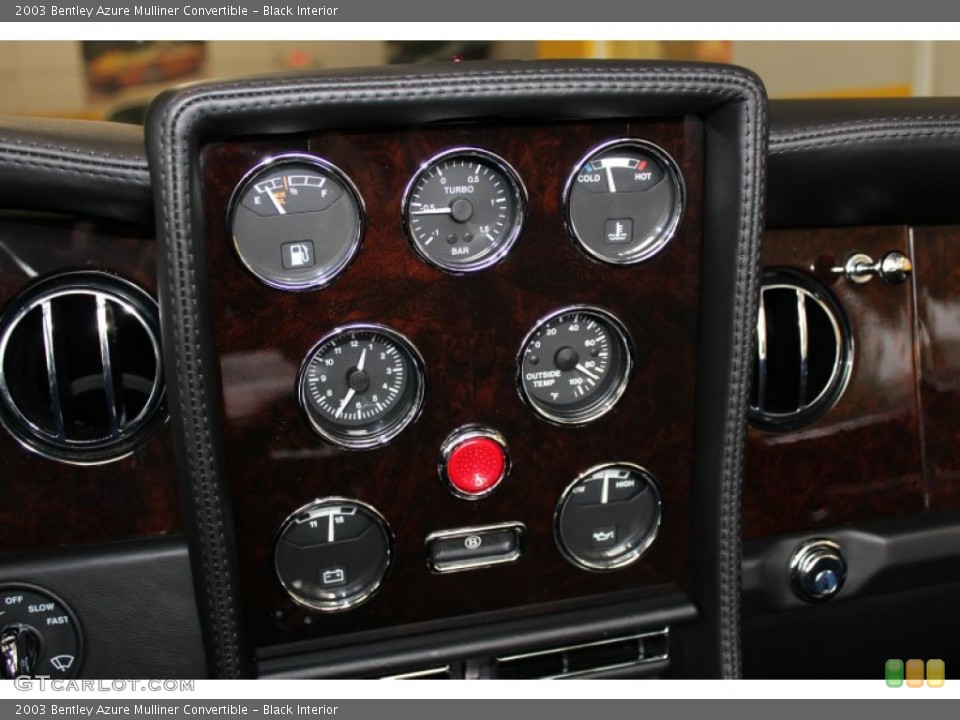 Black Interior Gauges for the 2003 Bentley Azure Mulliner Convertible #72769766
