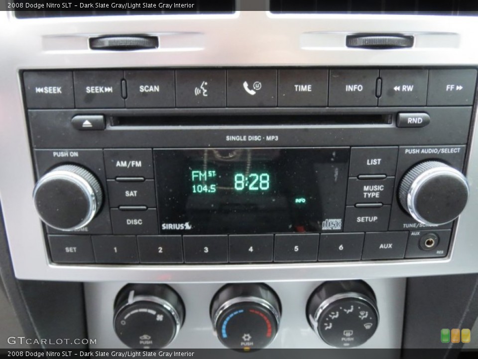 Dark Slate Gray/Light Slate Gray Interior Audio System for the 2008 Dodge Nitro SLT #72769822