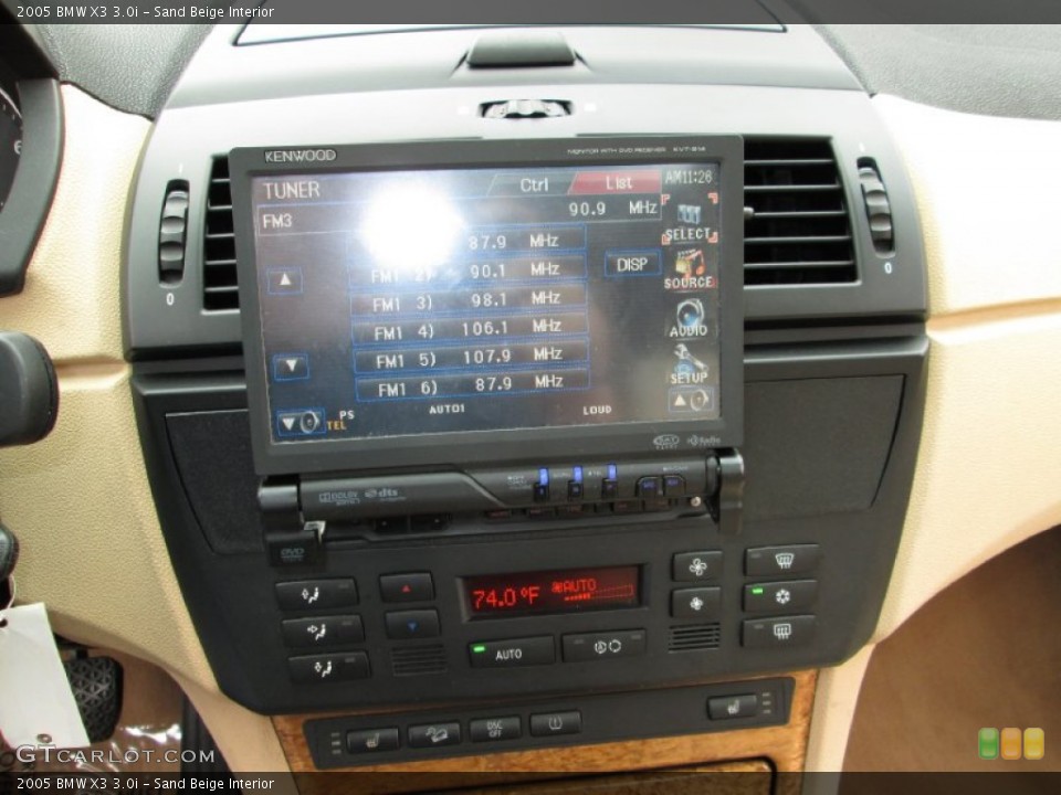 Sand Beige Interior Controls for the 2005 BMW X3 3.0i #72769825