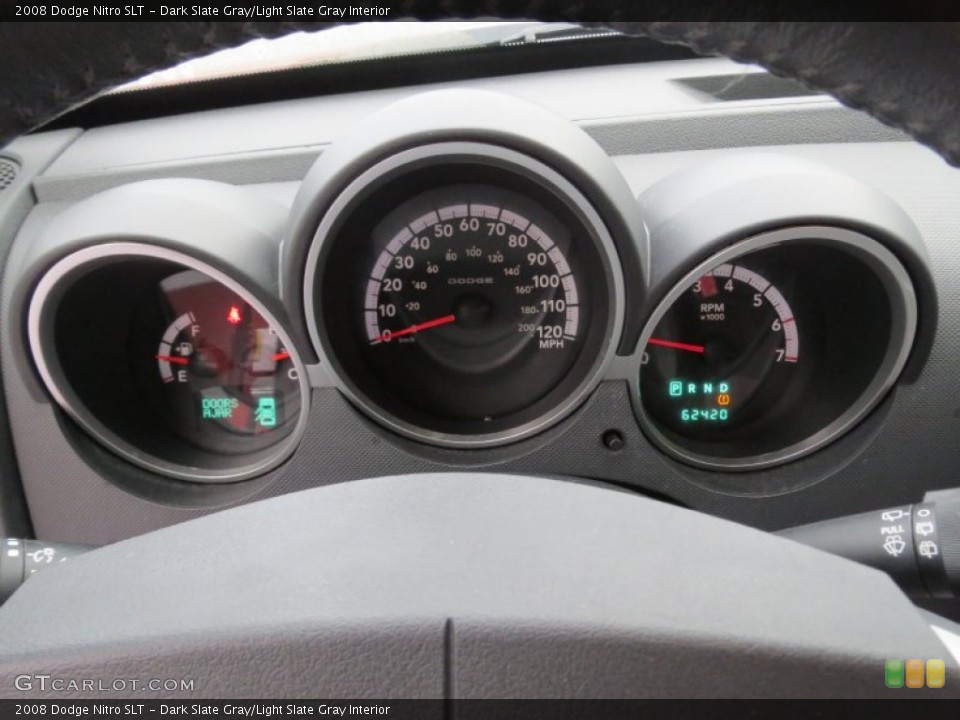 Dark Slate Gray/Light Slate Gray Interior Gauges for the 2008 Dodge Nitro SLT #72769915