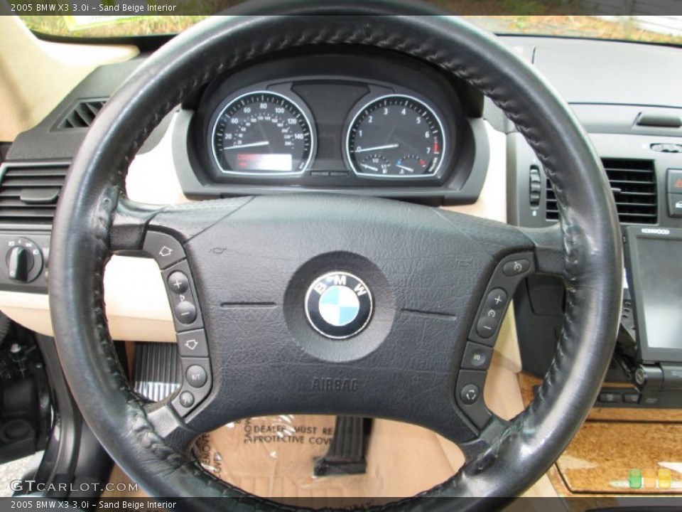 Sand Beige Interior Steering Wheel for the 2005 BMW X3 3.0i #72769945