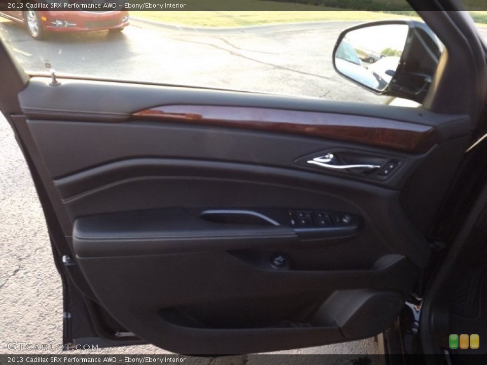 Ebony/Ebony Interior Door Panel for the 2013 Cadillac SRX Performance AWD #72773089