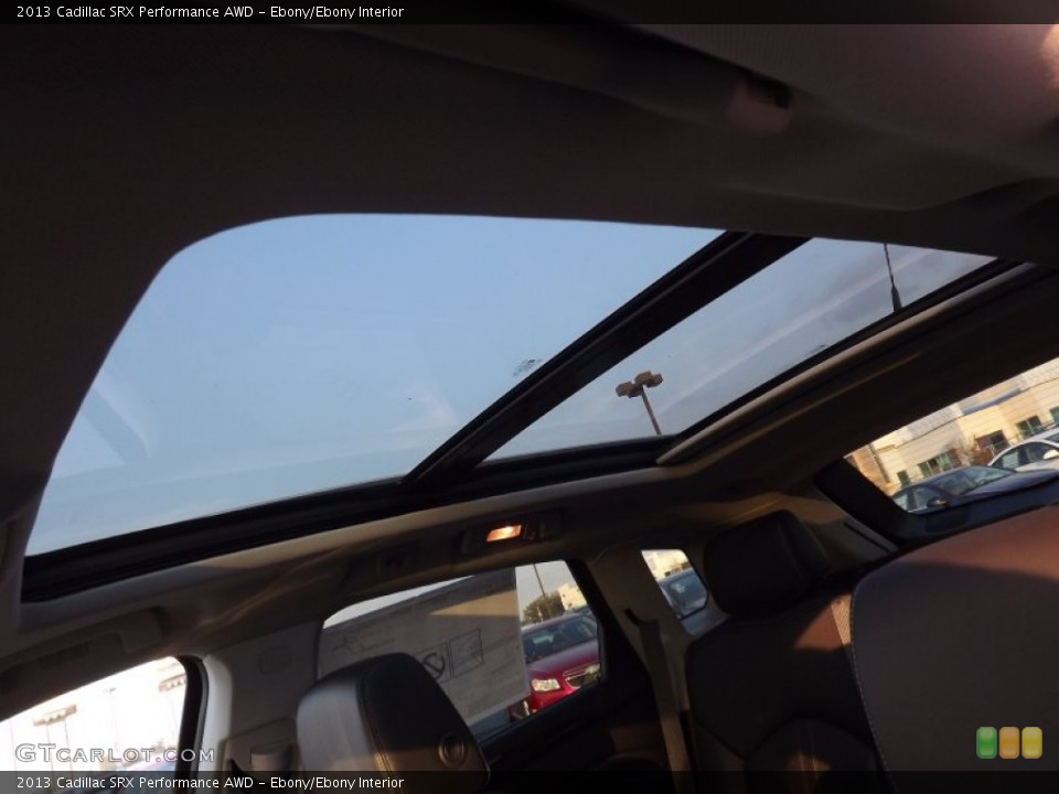 Ebony/Ebony Interior Sunroof for the 2013 Cadillac SRX Performance AWD #72773265