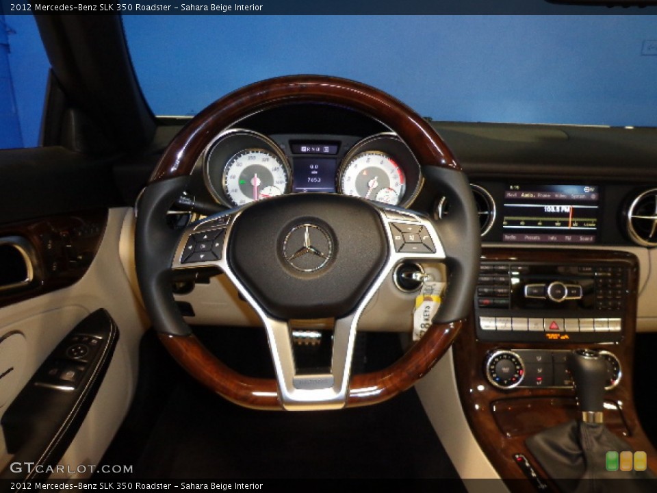 Sahara Beige Interior Dashboard for the 2012 Mercedes-Benz SLK 350 Roadster #72773515