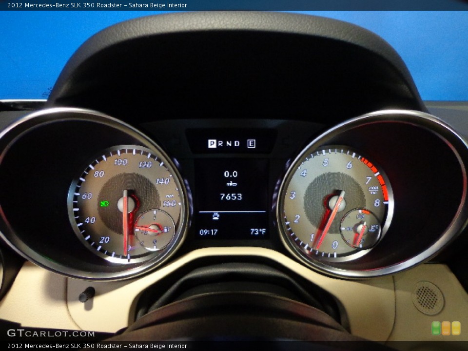 Sahara Beige Interior Gauges for the 2012 Mercedes-Benz SLK 350 Roadster #72773542