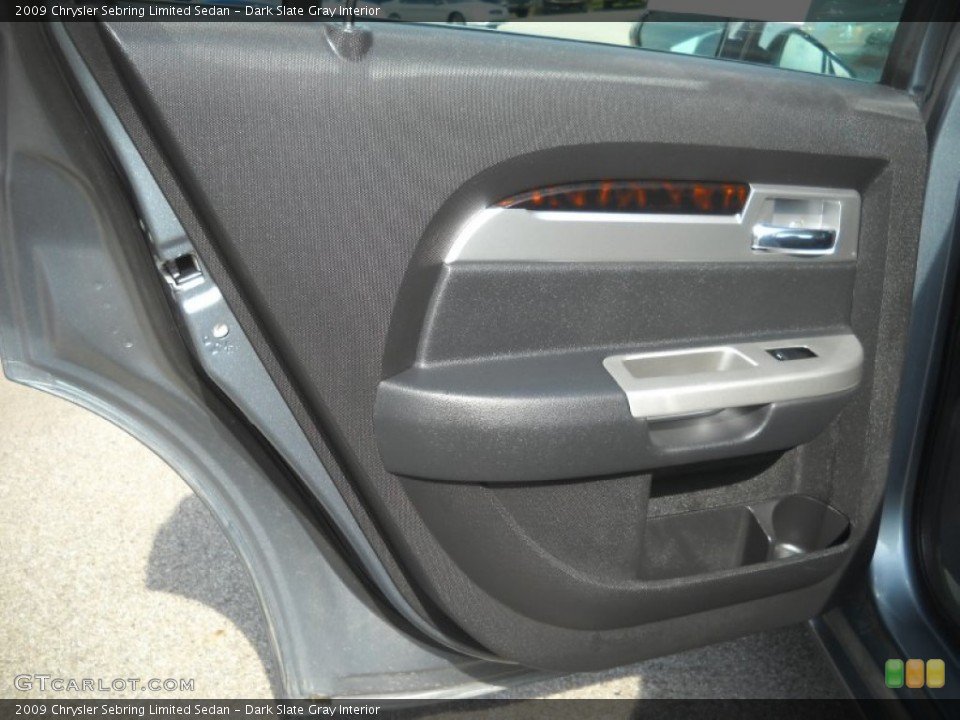 Dark Slate Gray Interior Door Panel for the 2009 Chrysler Sebring Limited Sedan #72774511