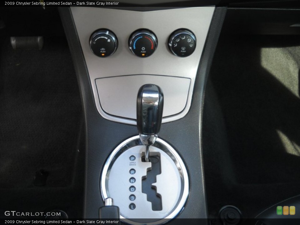Dark Slate Gray Interior Transmission for the 2009 Chrysler Sebring Limited Sedan #72774810