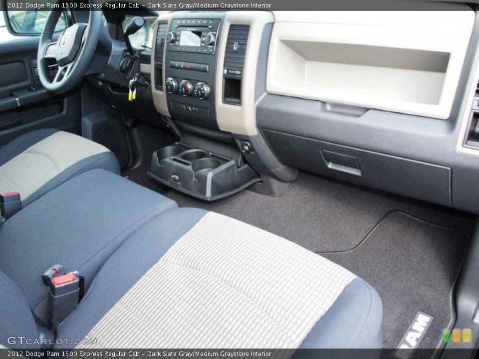 Dark Slate Gray/Medium Graystone Interior Dashboard for the 2012 Dodge Ram 1500 Express Regular Cab #72775918