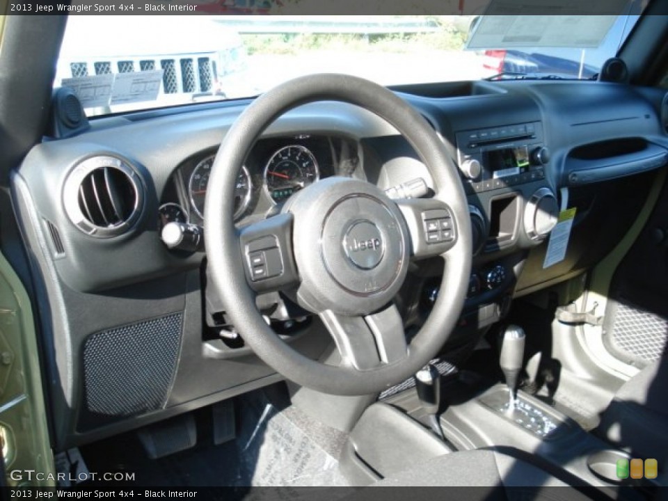 Black Interior Dashboard for the 2013 Jeep Wrangler Sport 4x4 #72776482