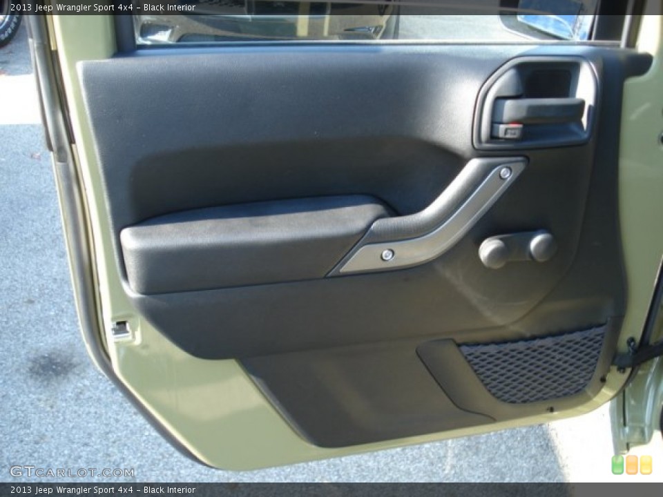 Black Interior Door Panel for the 2013 Jeep Wrangler Sport 4x4 #72776528