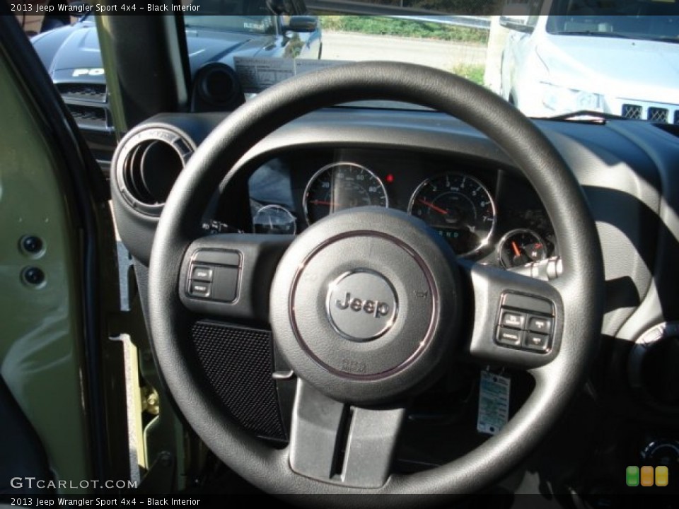 Black Interior Steering Wheel for the 2013 Jeep Wrangler Sport 4x4 #72776640