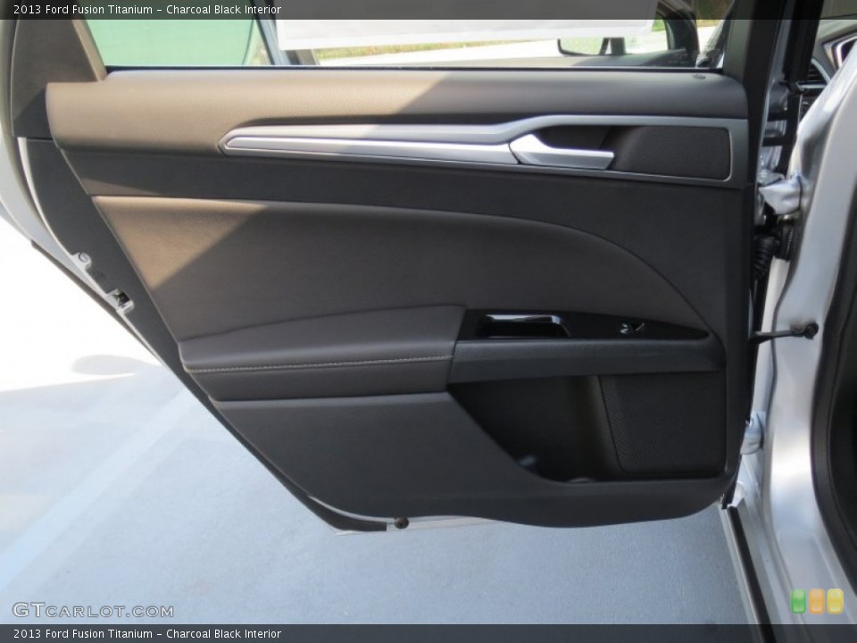 Charcoal Black Interior Door Panel for the 2013 Ford Fusion Titanium #72777571
