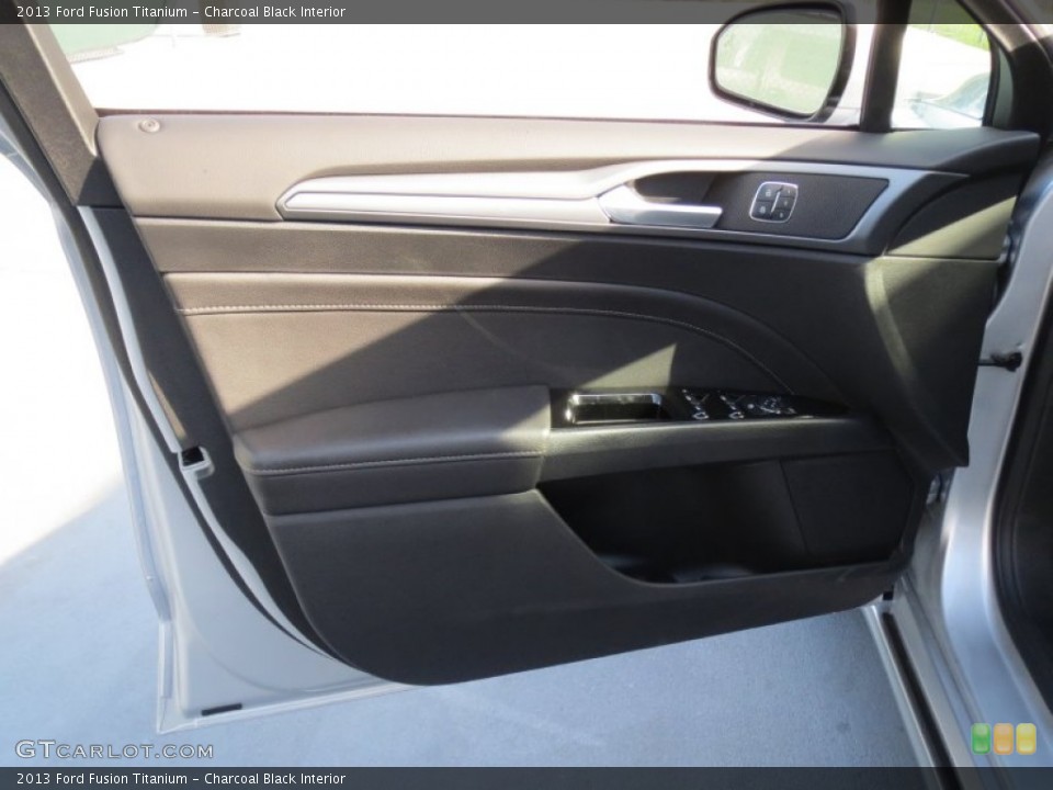 Charcoal Black Interior Door Panel for the 2013 Ford Fusion Titanium #72777612