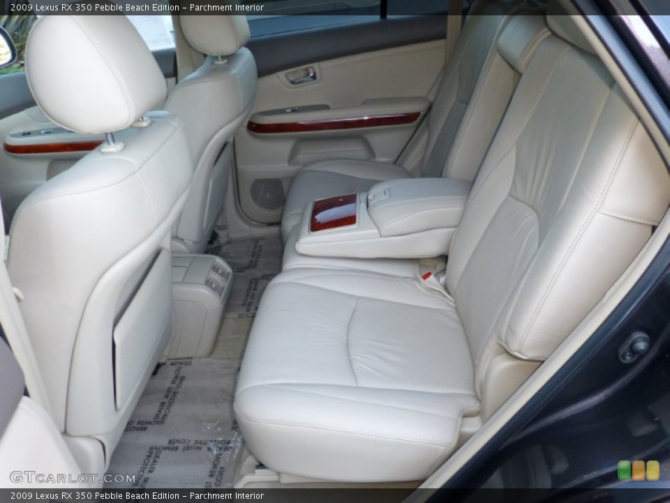 Parchment Interior Rear Seat for the 2009 Lexus RX 350 Pebble Beach Edition #72779206