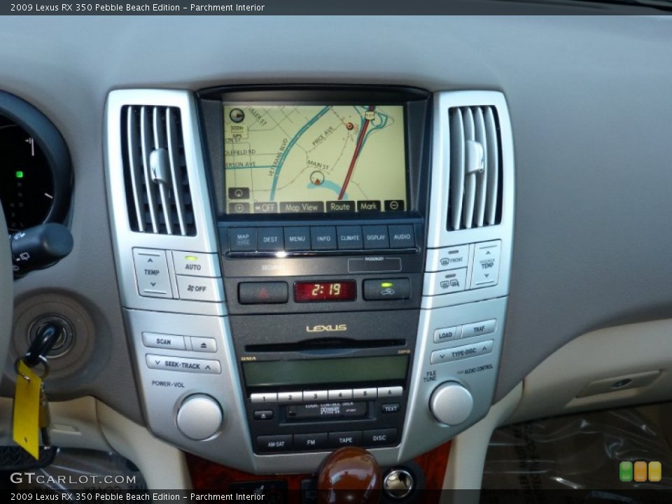Parchment Interior Controls for the 2009 Lexus RX 350 Pebble Beach Edition #72779420