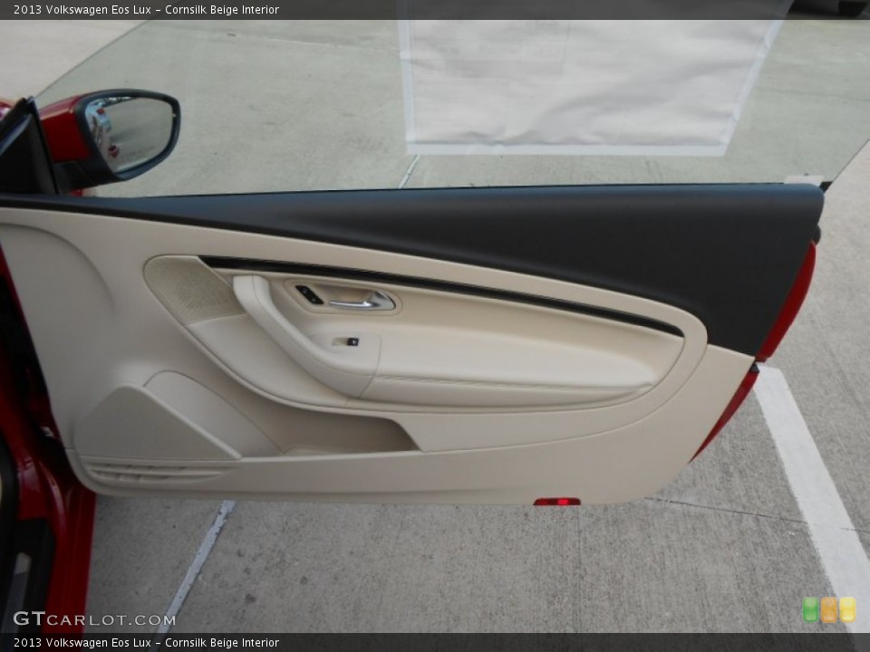 Cornsilk Beige Interior Door Panel for the 2013 Volkswagen Eos Lux #72780682