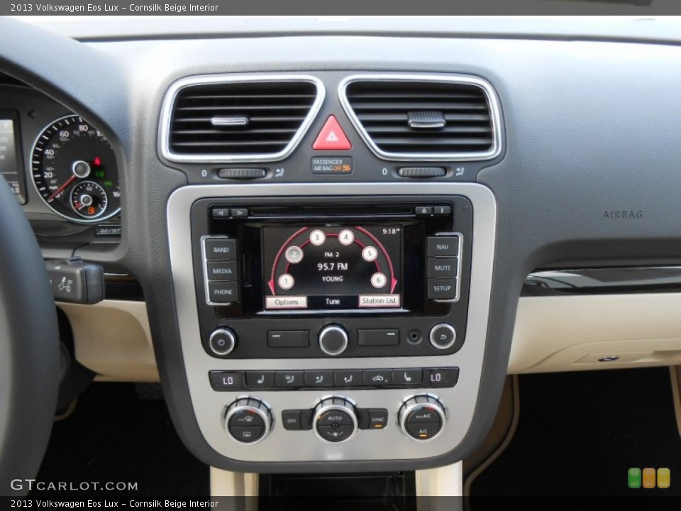 Cornsilk Beige Interior Controls for the 2013 Volkswagen Eos Lux #72780764