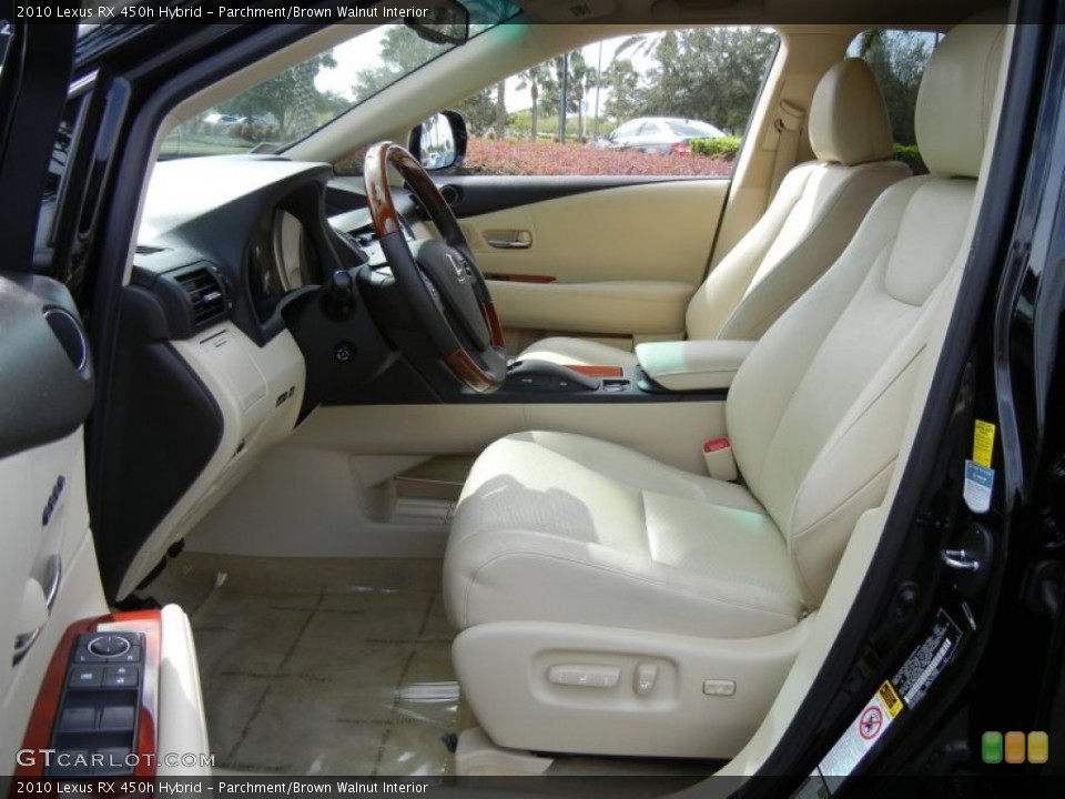 Parchment/Brown Walnut Interior Photo for the 2010 Lexus RX 450h Hybrid #72780979