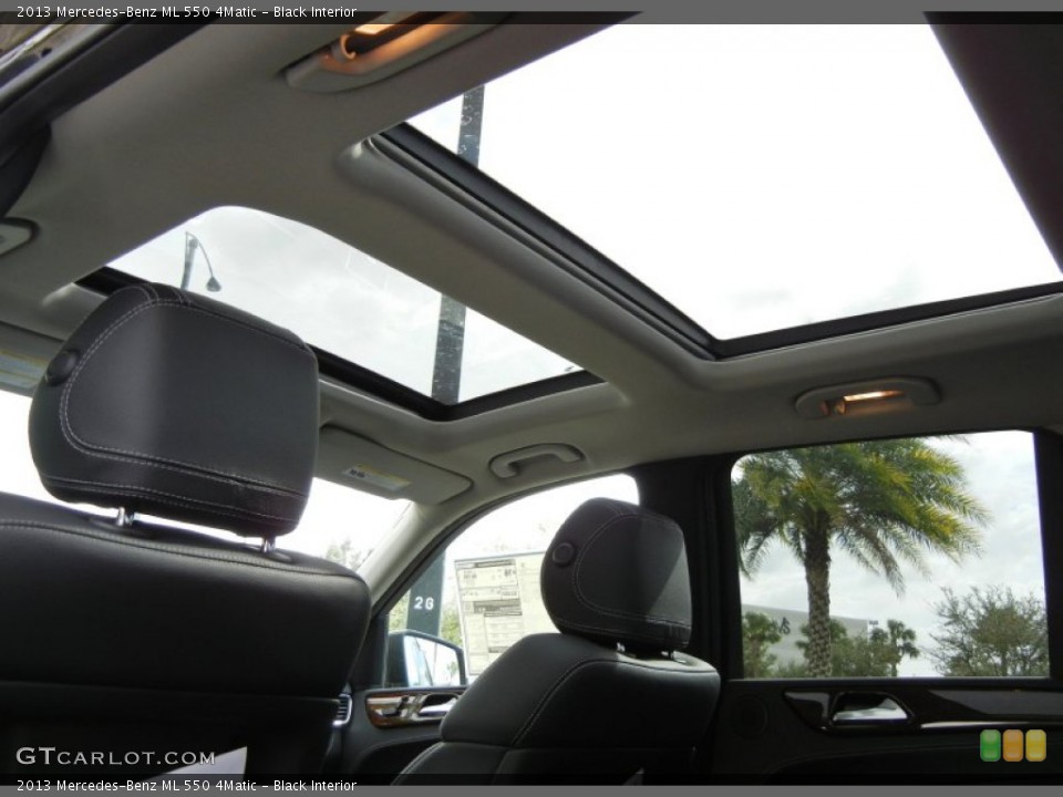 Black Interior Sunroof for the 2013 Mercedes-Benz ML 550 4Matic #72783160