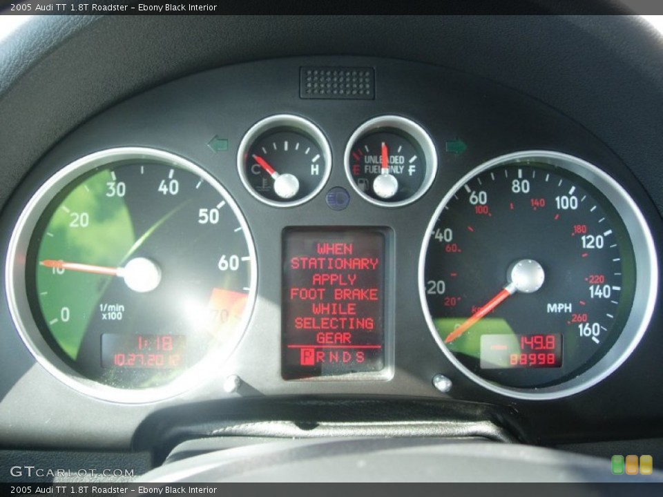 Ebony Black Interior Gauges for the 2005 Audi TT 1.8T Roadster #72787216