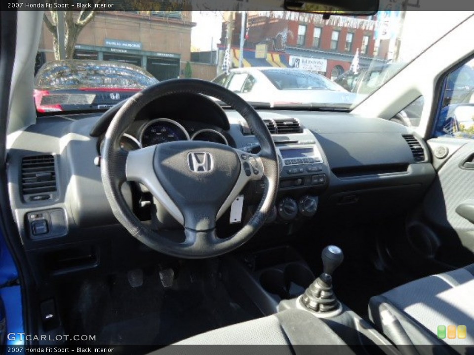 Black Interior Dashboard for the 2007 Honda Fit Sport #72792904