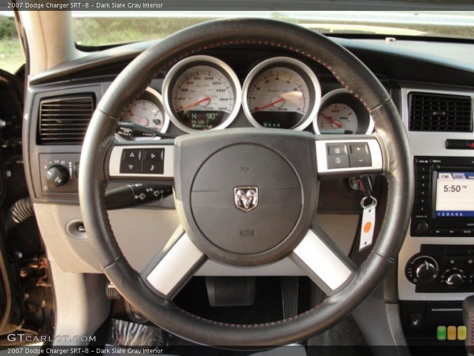 Dark Slate Gray Interior Steering Wheel for the 2007 Dodge Charger SRT-8 #72796021