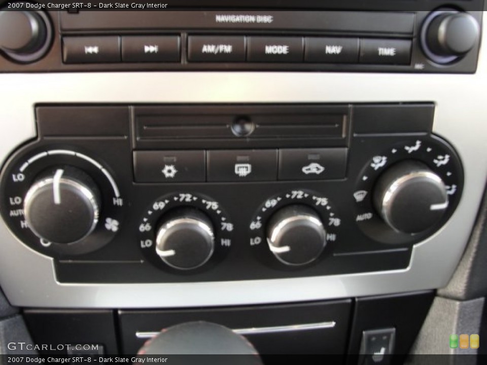 Dark Slate Gray Interior Controls for the 2007 Dodge Charger SRT-8 #72796107
