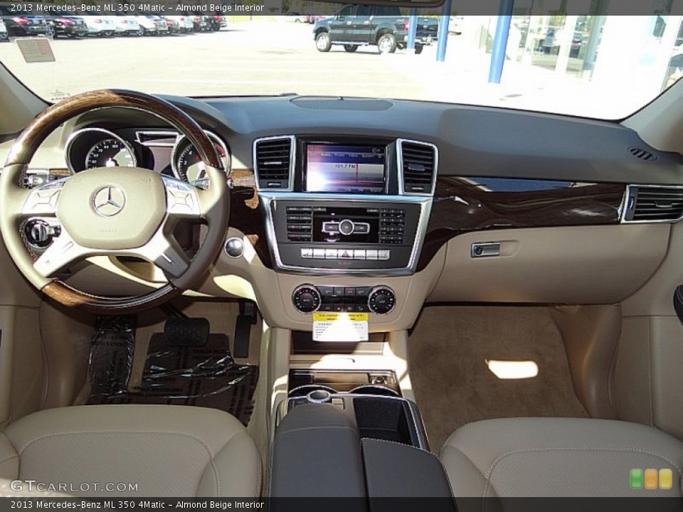 Almond Beige Interior Dashboard for the 2013 Mercedes-Benz ML 350 4Matic #72797341