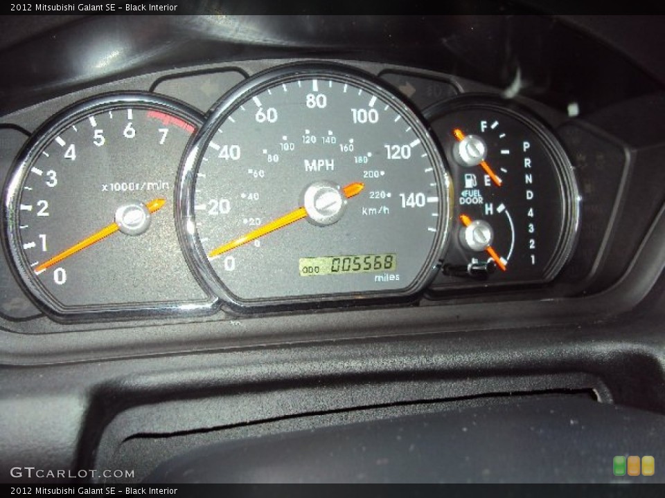Black Interior Gauges for the 2012 Mitsubishi Galant SE #72799636