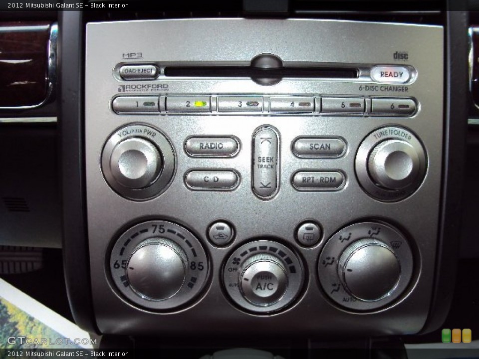 Black Interior Controls for the 2012 Mitsubishi Galant SE #72799759