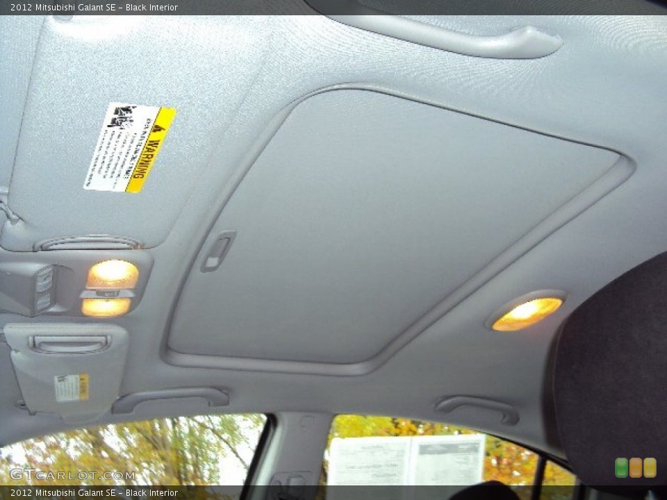 Black Interior Sunroof for the 2012 Mitsubishi Galant SE #72799828