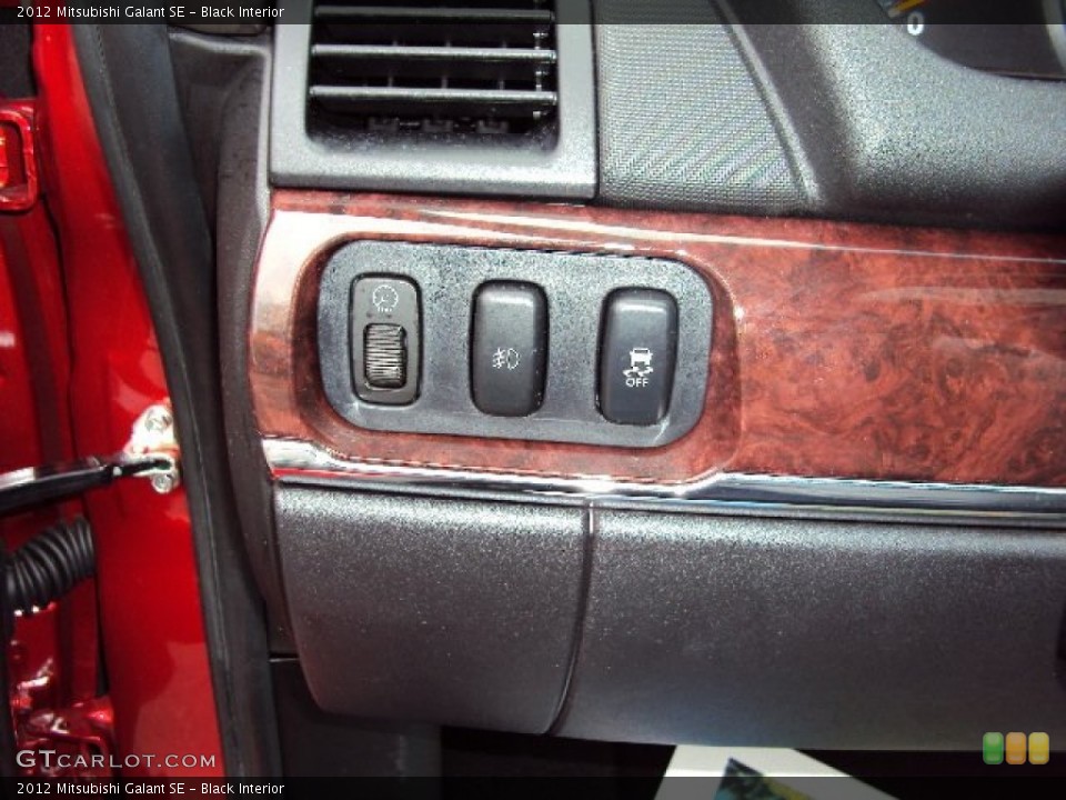 Black Interior Controls for the 2012 Mitsubishi Galant SE #72799945