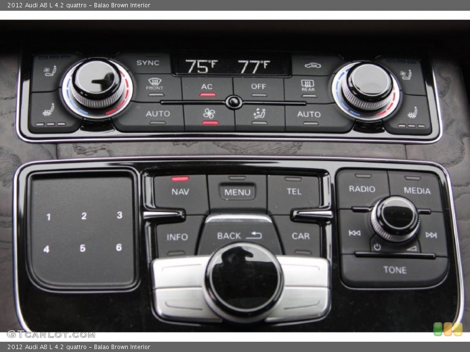 Balao Brown Interior Controls for the 2012 Audi A8 L 4.2 quattro #72800788