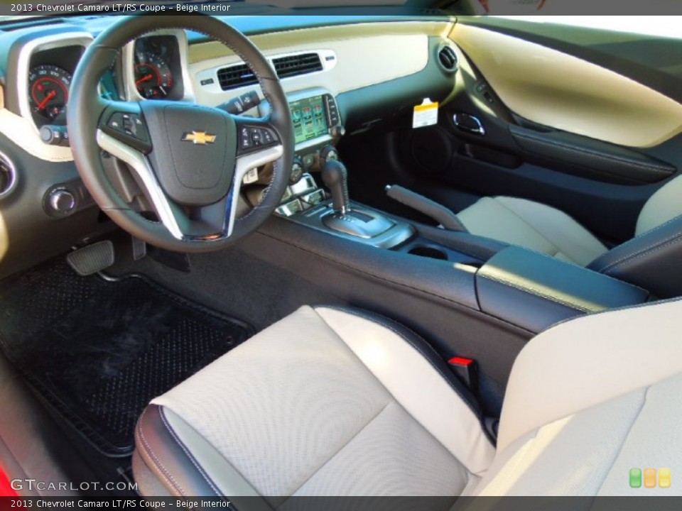 Beige Interior Prime Interior for the 2013 Chevrolet Camaro LT/RS Coupe #72800929