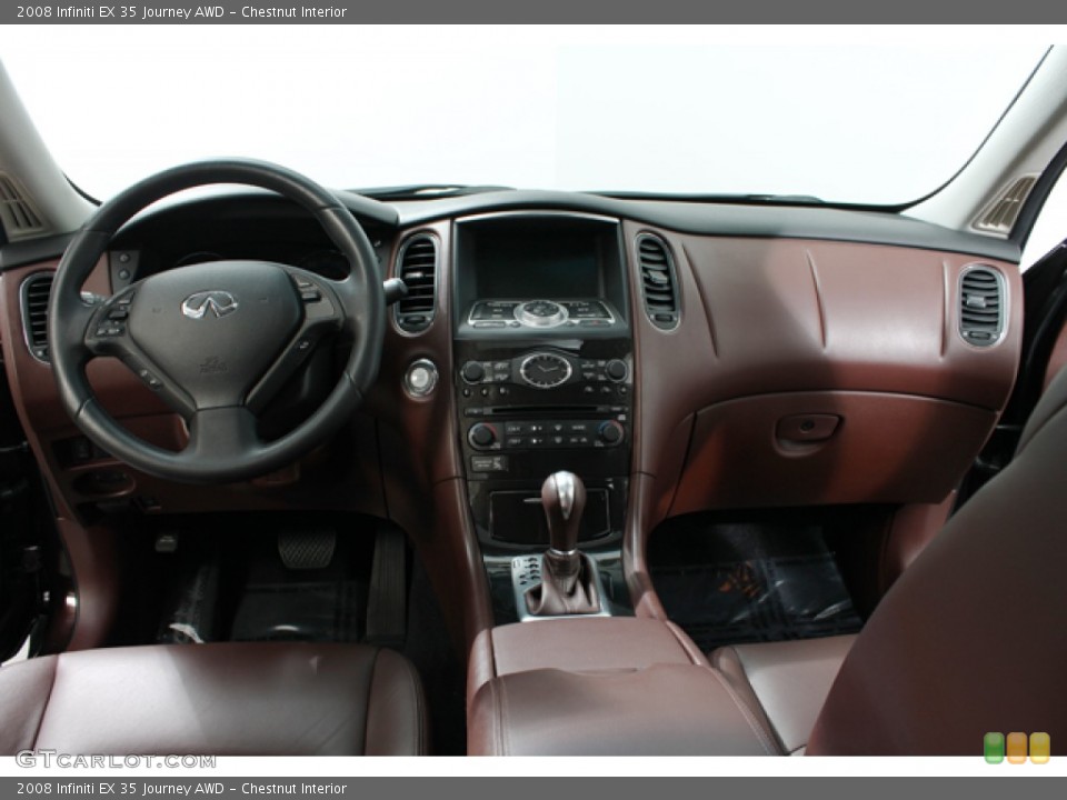 Chestnut Interior Dashboard for the 2008 Infiniti EX 35 Journey AWD #72804250