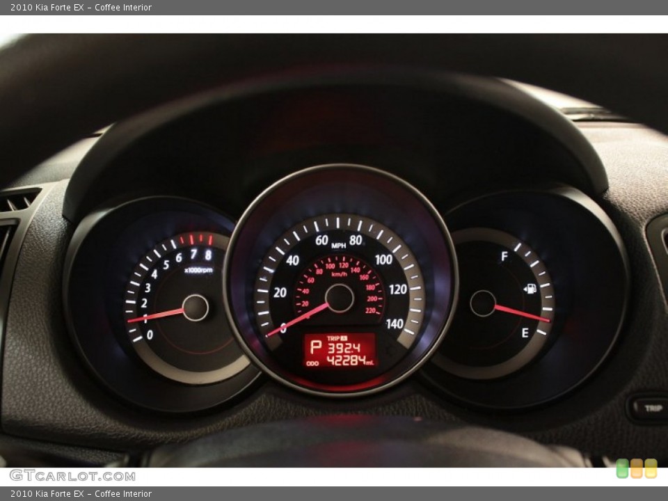Coffee Interior Gauges for the 2010 Kia Forte EX #72804379