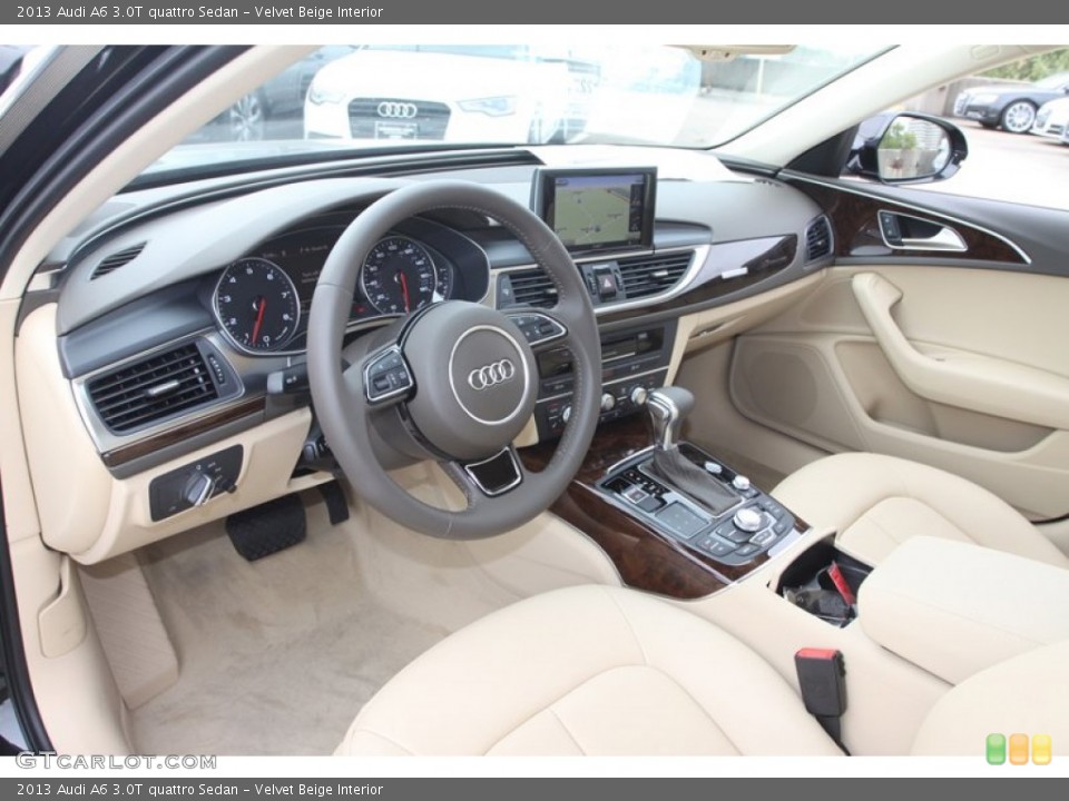 Velvet Beige Interior Prime Interior for the 2013 Audi A6 3.0T quattro Sedan #72804487