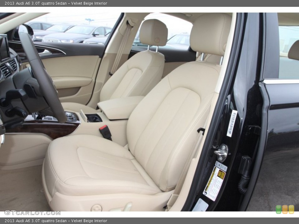 Velvet Beige Interior Front Seat for the 2013 Audi A6 3.0T quattro Sedan #72804508