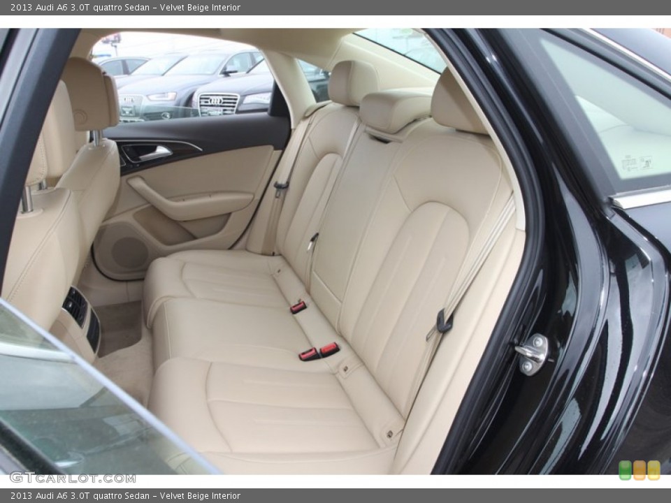 Velvet Beige Interior Rear Seat for the 2013 Audi A6 3.0T quattro Sedan #72804532