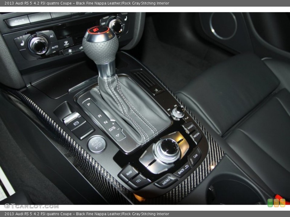 Black Fine Nappa Leather/Rock Gray Stitching Interior Transmission for the 2013 Audi RS 5 4.2 FSI quattro Coupe #72805942