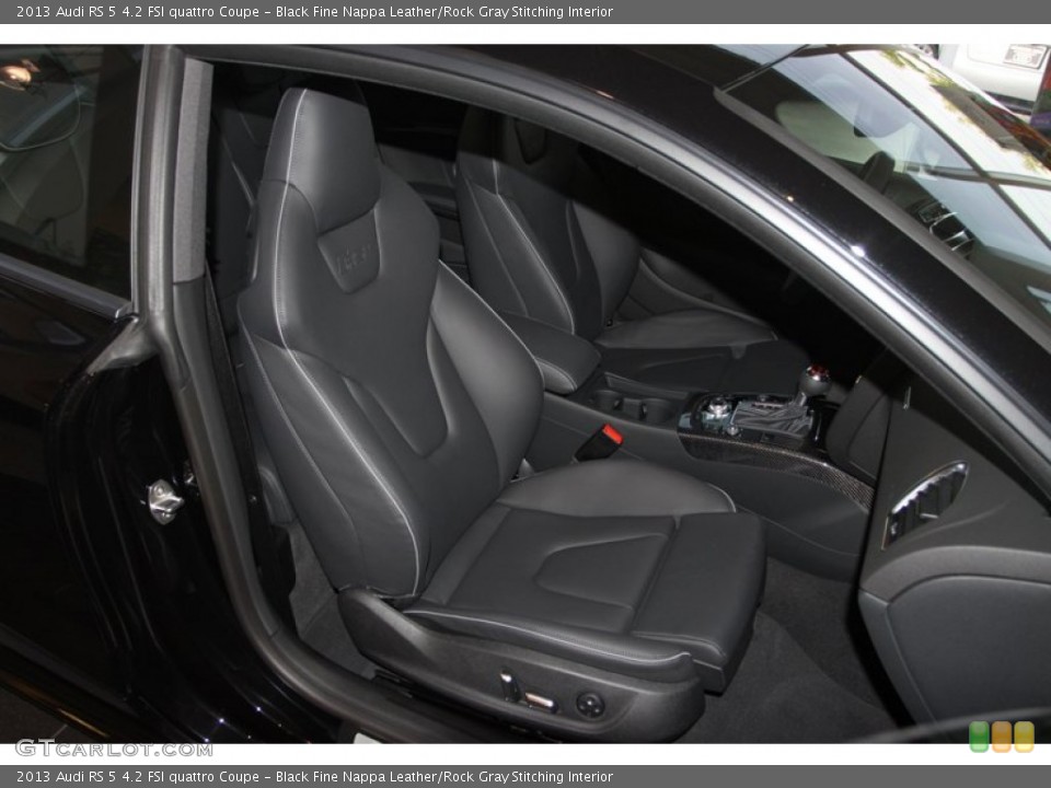 Black Fine Nappa Leather/Rock Gray Stitching Interior Photo for the 2013 Audi RS 5 4.2 FSI quattro Coupe #72806134