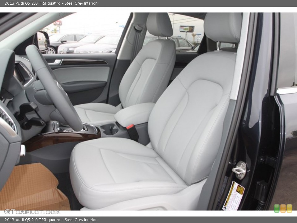 Steel Grey Interior Front Seat for the 2013 Audi Q5 2.0 TFSI quattro #72806429
