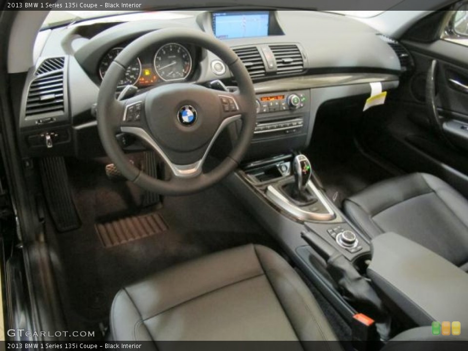 Black Interior Prime Interior for the 2013 BMW 1 Series 135i Coupe #72809182