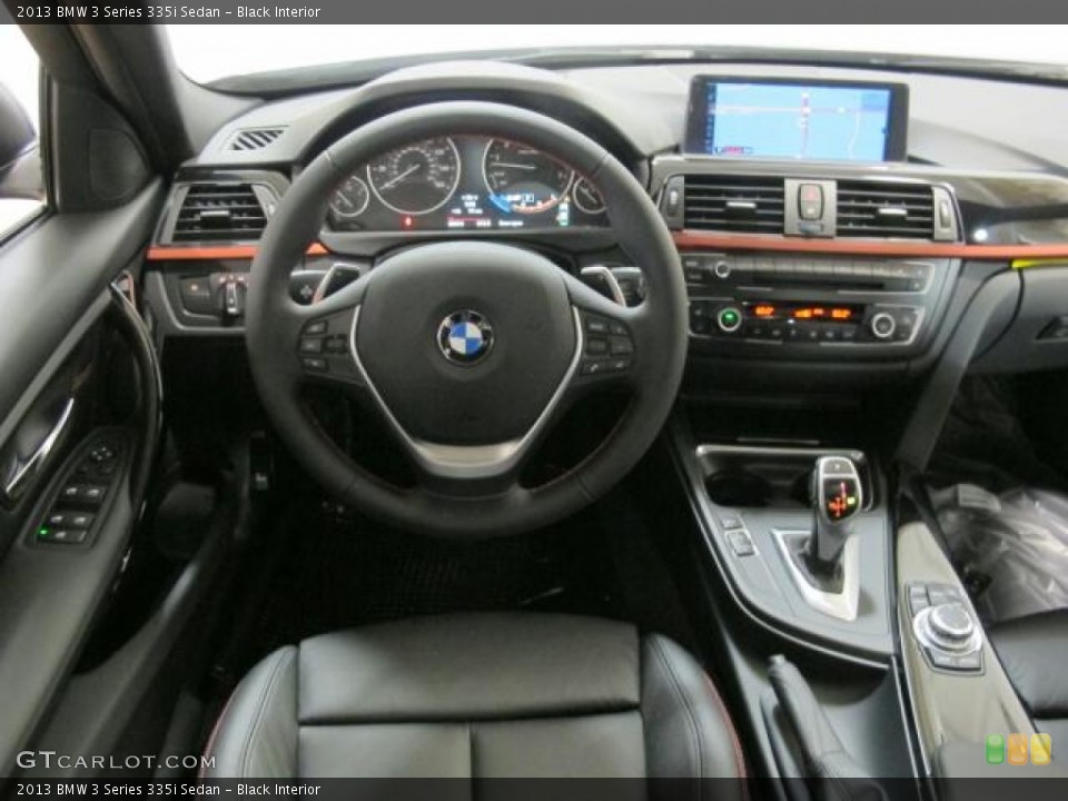 Black Interior Dashboard for the 2013 BMW 3 Series 335i Sedan #72809419