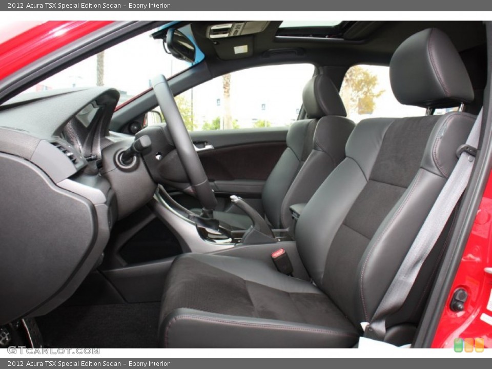 Ebony Interior Front Seat for the 2012 Acura TSX Special Edition Sedan #72813064