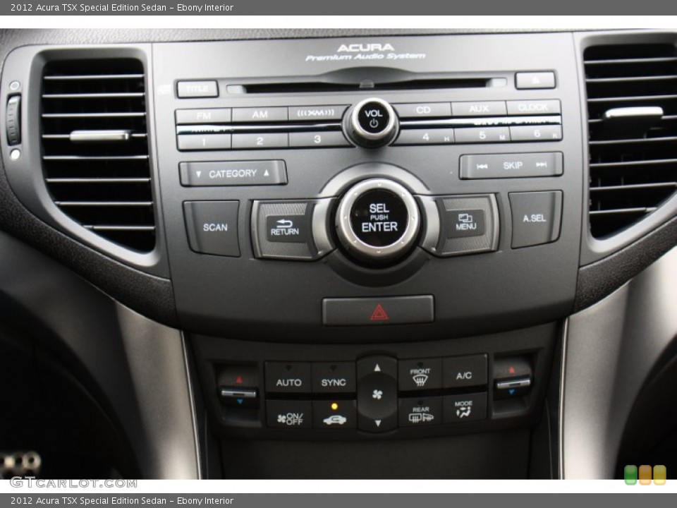 Ebony Interior Controls for the 2012 Acura TSX Special Edition Sedan #72813286