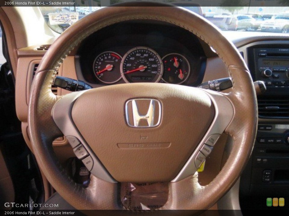 Saddle Interior Steering Wheel for the 2006 Honda Pilot EX-L #72813298