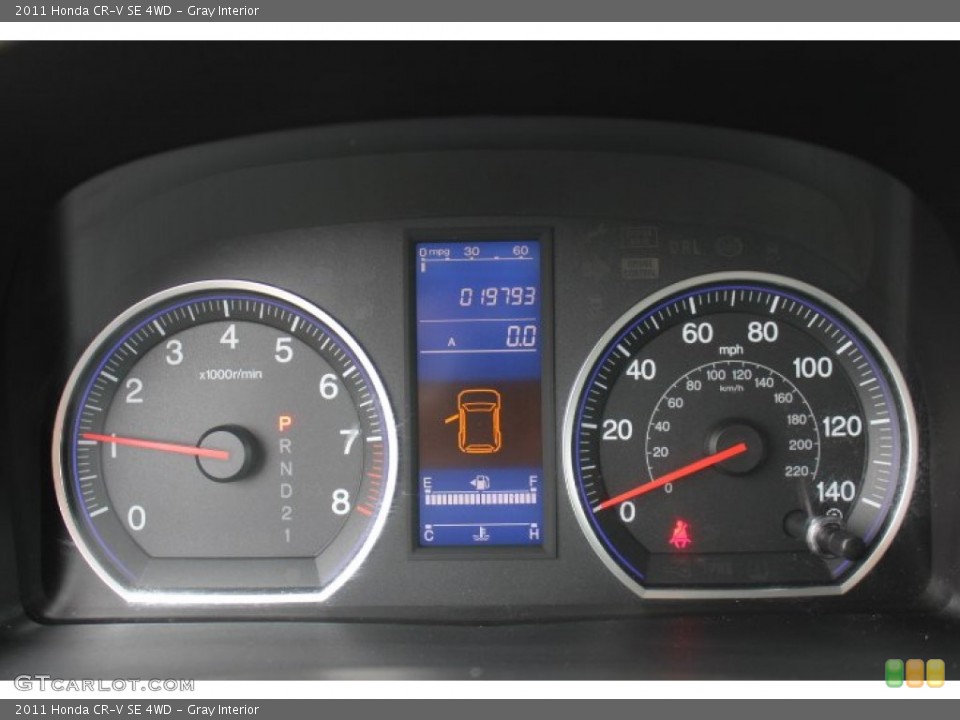 Gray Interior Gauges for the 2011 Honda CR-V SE 4WD #72819331